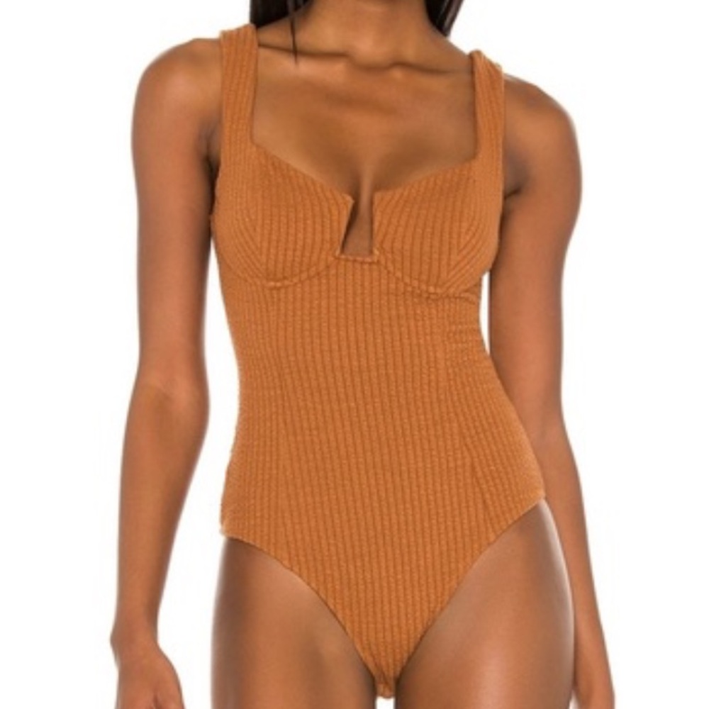 ASTR Bodysuit in Mocha From Revolve
